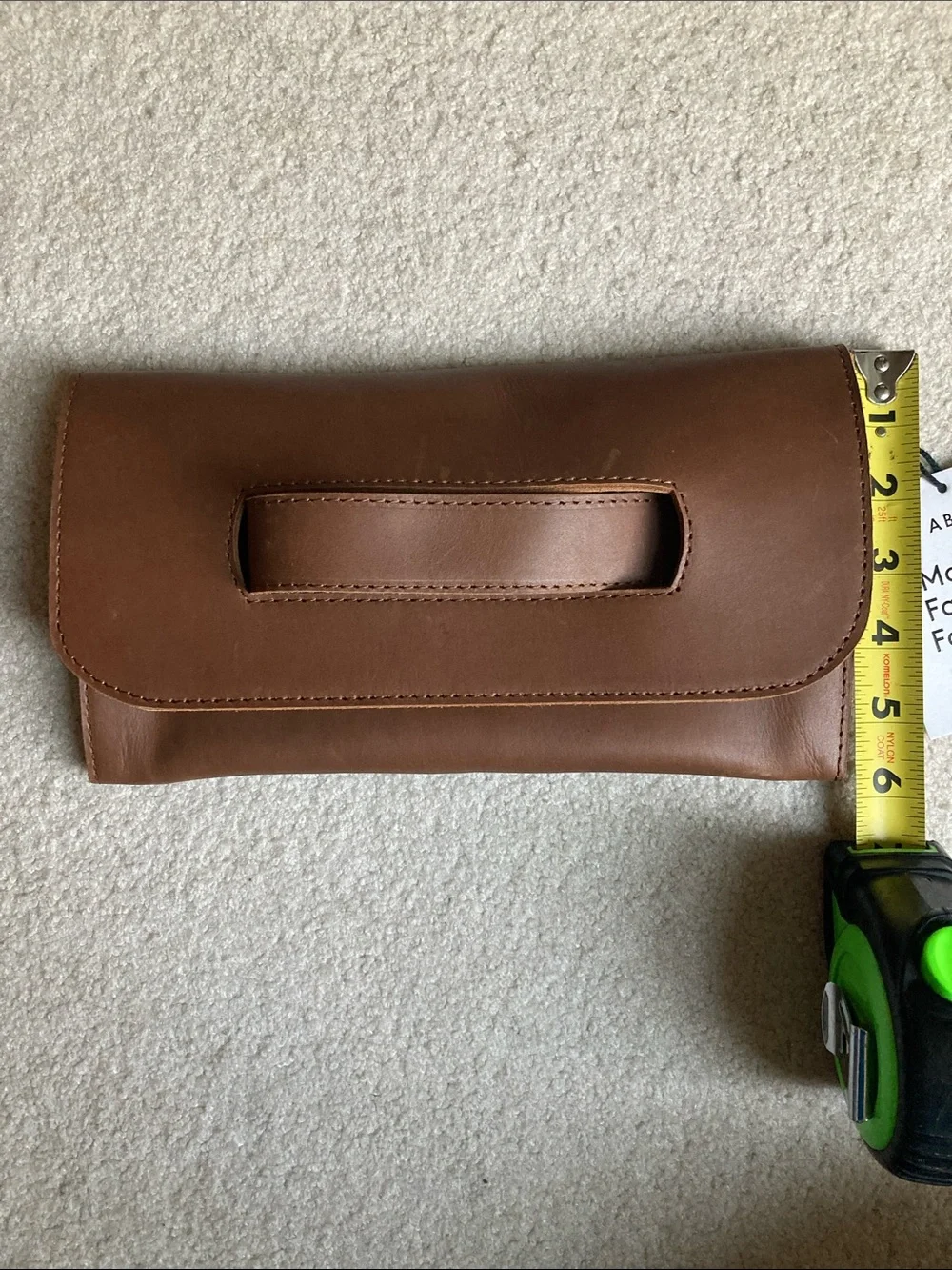 ABLE mare handle clutch in whisky